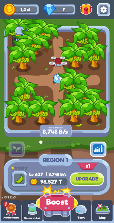 #2. Idle Fruit Legacy (Android) By: Polytron