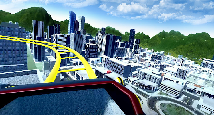 #4. VR Roller Coaster 360 (Android) By: Reality Games VR 360 Simulator