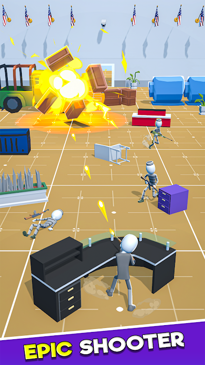 #5. Stickman Agent action game sim (Android) By: TnTn