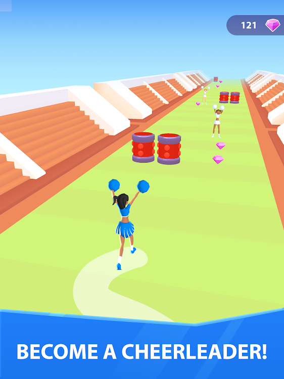 #7. Cheerleader Run 3D (Android) By: Supersonic Studios LTD