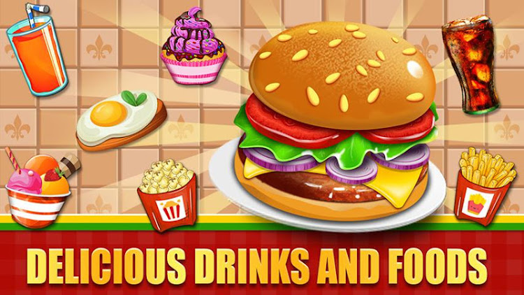 #2. Fast Food Cooking Game Offline (Android) By: Knockout Classic Board Games