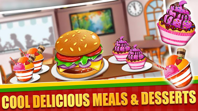 #8. Fast Food Cooking Game Offline (Android) By: Knockout Classic Board Games