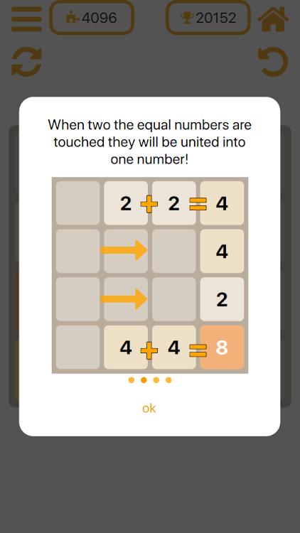 #4. 2048 - number puzzle game (Android) By: Evgeniy Kuklo