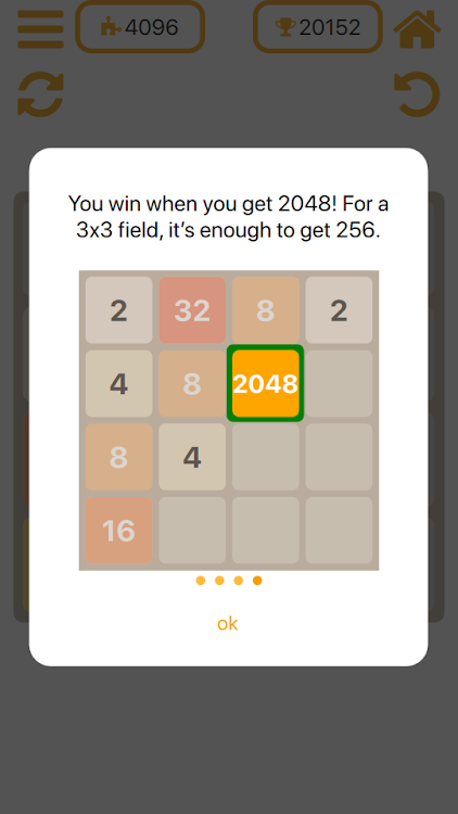 #6. 2048 - number puzzle game (Android) By: Evgeniy Kuklo