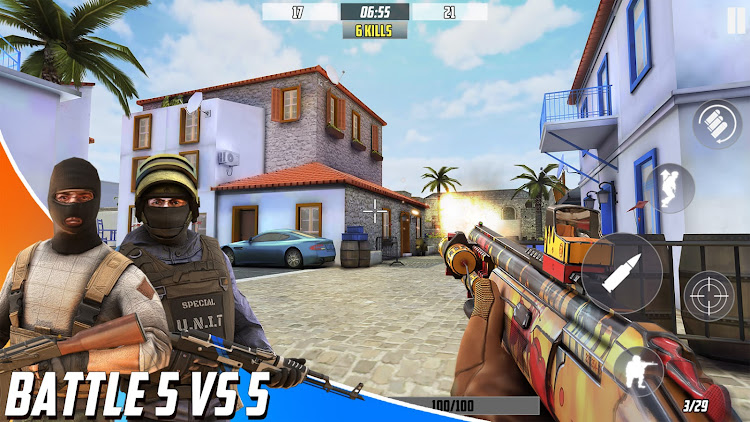 #6. Hazmob: FPS Gun Shooting Games (Android) By: Hazmob