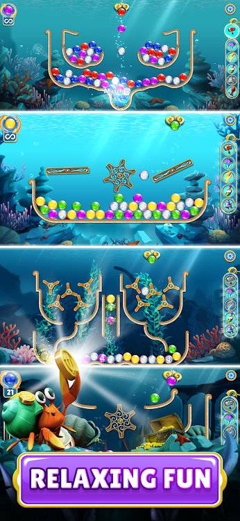 #6. Pearls of Atlantis Match & Pop (Android) By: Legacy Games