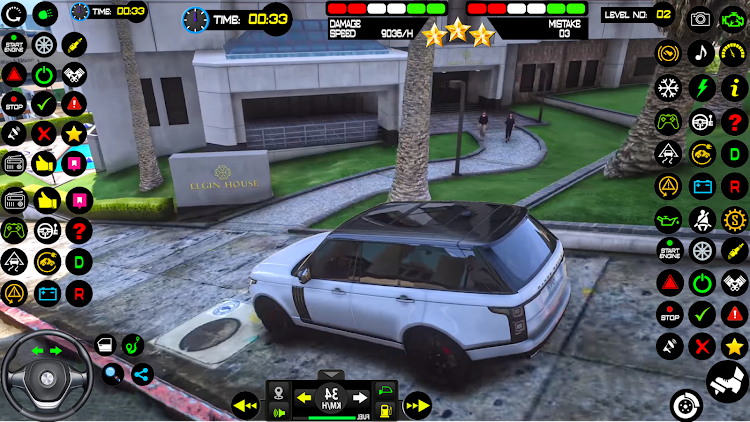 #7. US School Car Game: Car Drive (Android) By: Twins Inc.