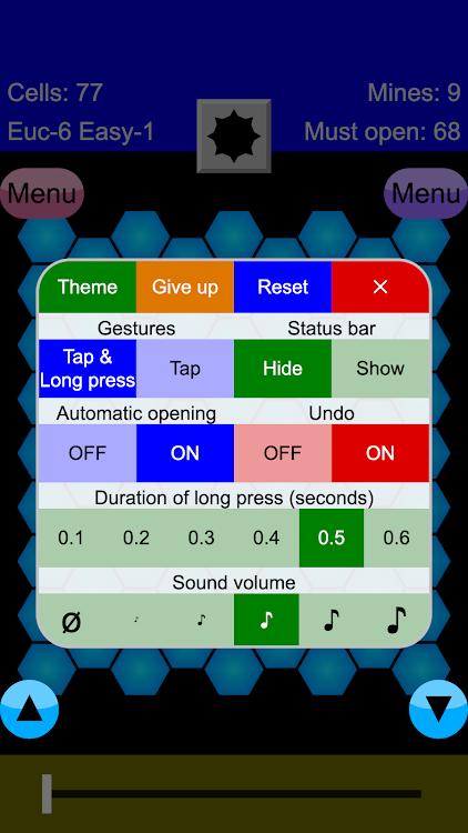 #5. Non-Euclidean Minesweeper (Android) By: Sci-Tech Binary Ltd. Co.