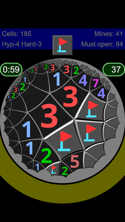 #6. Non-Euclidean Minesweeper (Android) By: Sci-Tech Binary Ltd. Co.