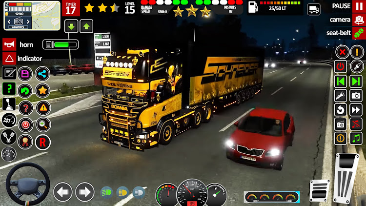 #3. Euro Truck Driving- Truck Game (Android) By: 360 Pixel Studio