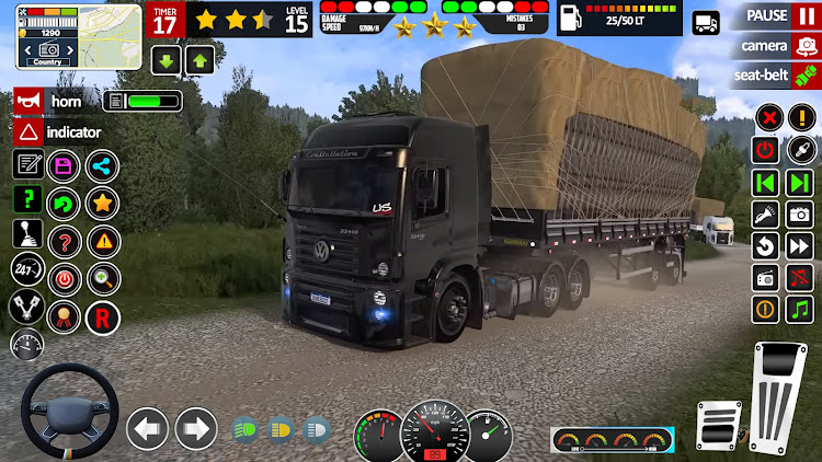 #6. Euro Truck Driving- Truck Game (Android) By: 360 Pixel Studio