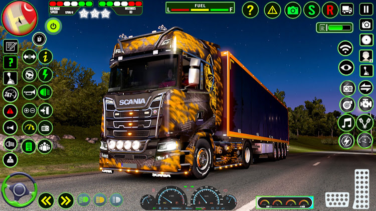 #9. Euro Truck Driving- Truck Game (Android) By: 360 Pixel Studio