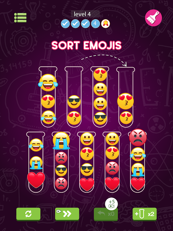 #6. Emoji Sort: Sorting Games (Android) By: Puzzle Go