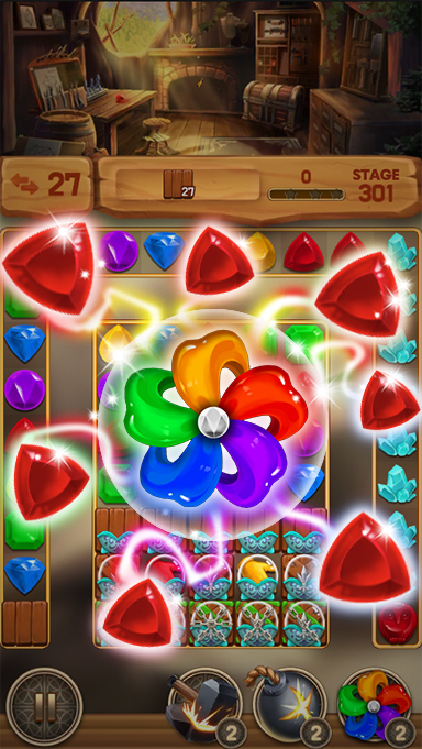 #2. Jewel Atelier : Match 3 Game (Android) By: 무지개토끼