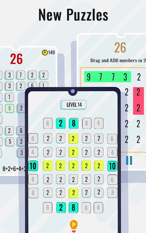 #8. Math Puzzles Game & Math Games (Android) By: PuzzlEasy Games - Simple Puzzles & Brain Games