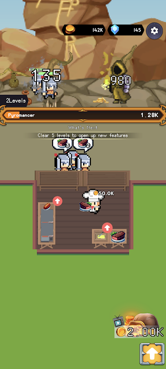 #2. Restaurant in Dungeon Cooking (Android) By: Snack Games Studio