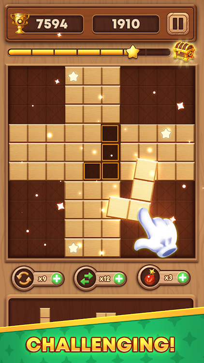 #6. Wood Block - Sudoku Puzzle (Android) By: Fuzzy Mobile Games