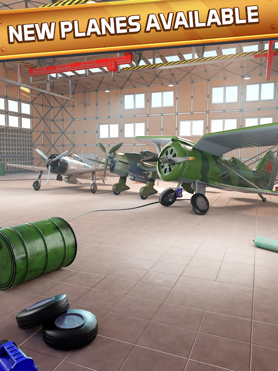 #9. Idle Planes: Build Airplanes (Android) By: By Aliens L.L.C - F.Z