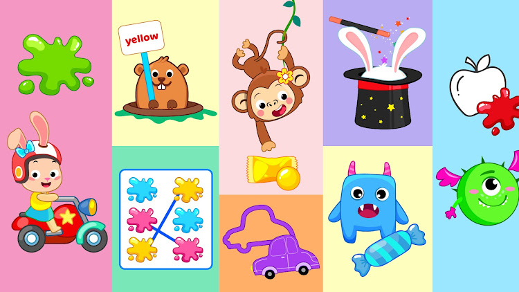 #6. Colors Learning Toddler Games (Android) By: GunjanApps Studios