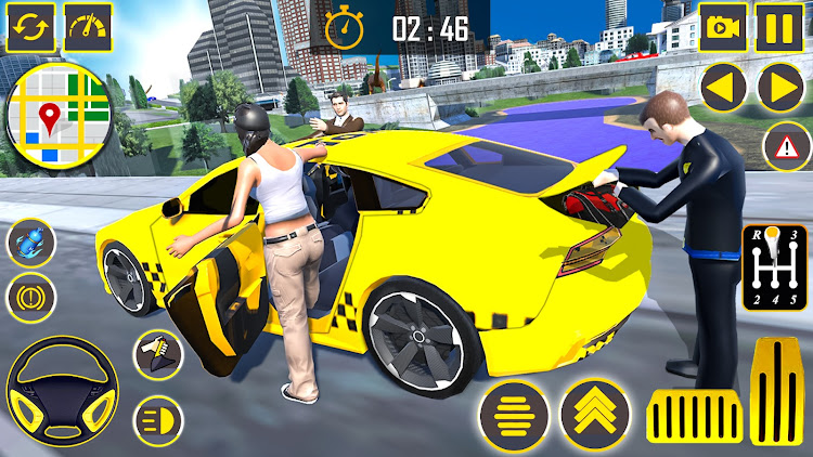 #7. US Taxi Simulator : Car Games (Android) By: MR360 Gaming Studio