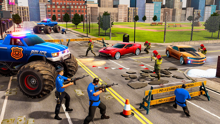 #6. Police Monster Truck Games 3D (Android) By: Dubai Entertainment