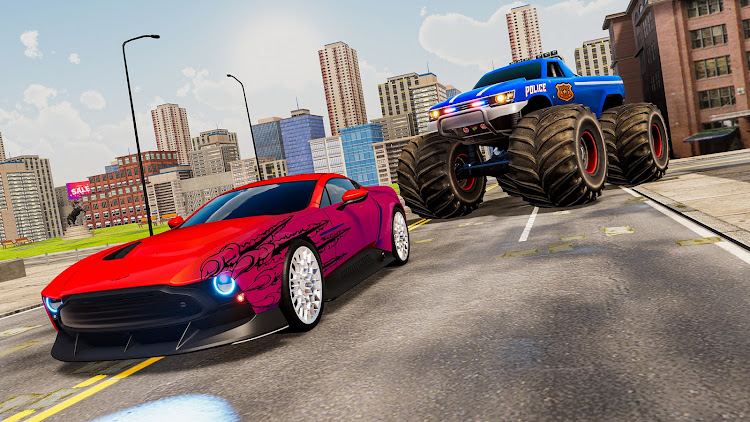 #8. Police Monster Truck Games 3D (Android) By: Dubai Entertainment