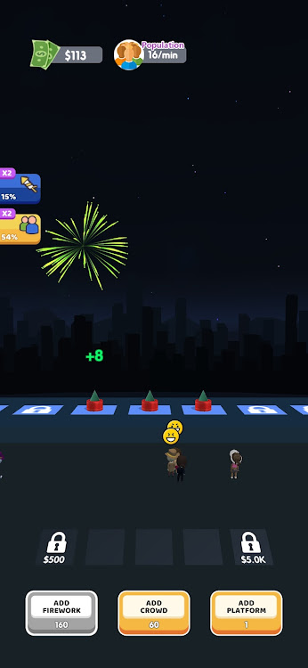 #5. Firework Sky (Android) By: Hyper casual go go