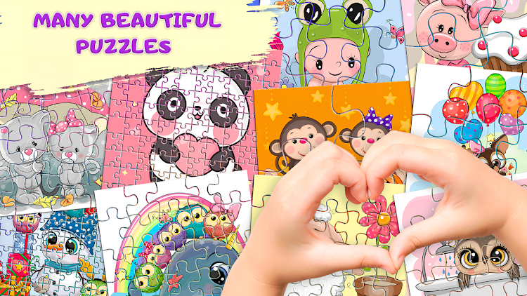 #8. Kids Puzzles Offline (Android) By: Hairstyle Photo Apps