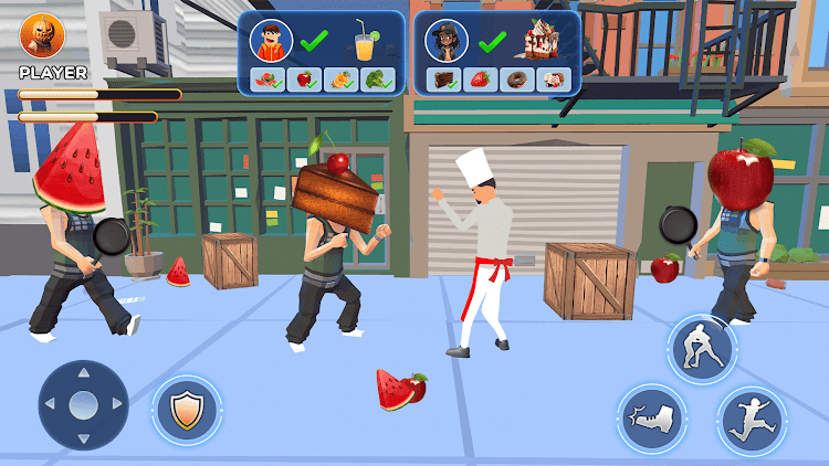 #2. Kung Fu Hero 3D: Veggie Fight (Android) By: Virtua Play