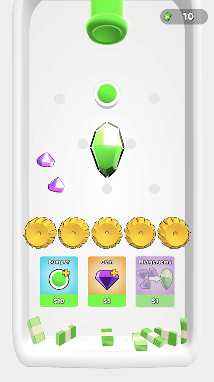 #2. Gems Merge 3D (Android) By: FluffyFoxGames