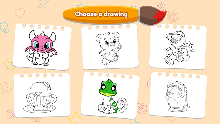 #7. Draw & Color: Drawing Book (Android) By: GPLAY JSC