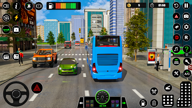 #3. City Passenger Bus Drive Games (Android) By: NexusPlay