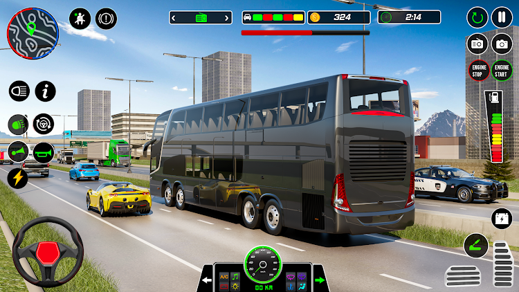 #4. City Passenger Bus Drive Games (Android) By: NexusPlay