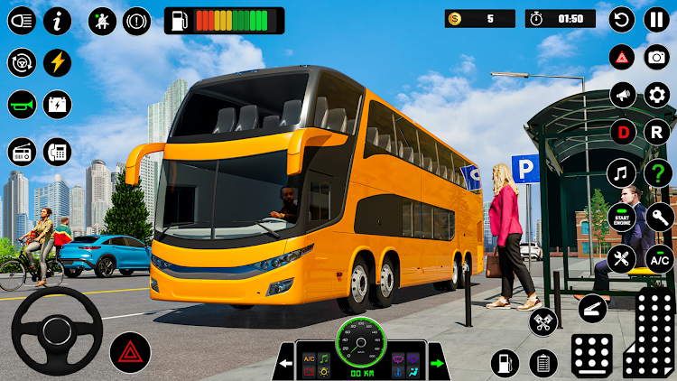 #6. City Passenger Bus Drive Games (Android) By: NexusPlay