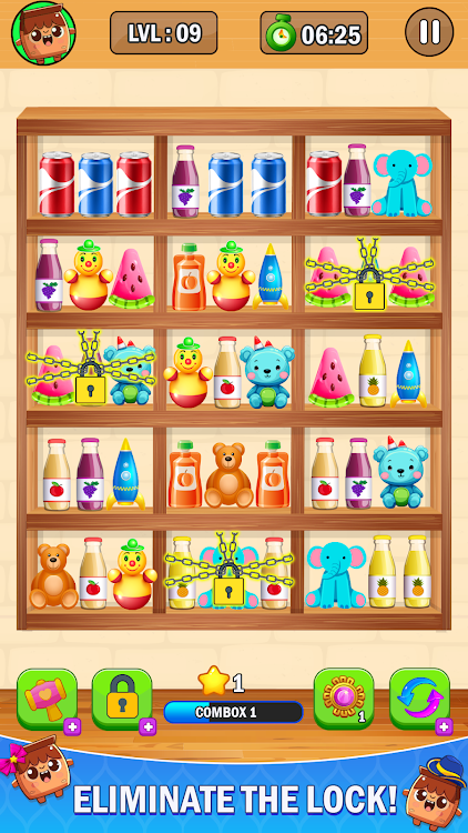 #2. Goods Sorting: Matching 3 Game (Android) By: Think Games Studios