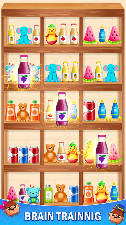 #3. Goods Sorting: Matching 3 Game (Android) By: Think Games Studios