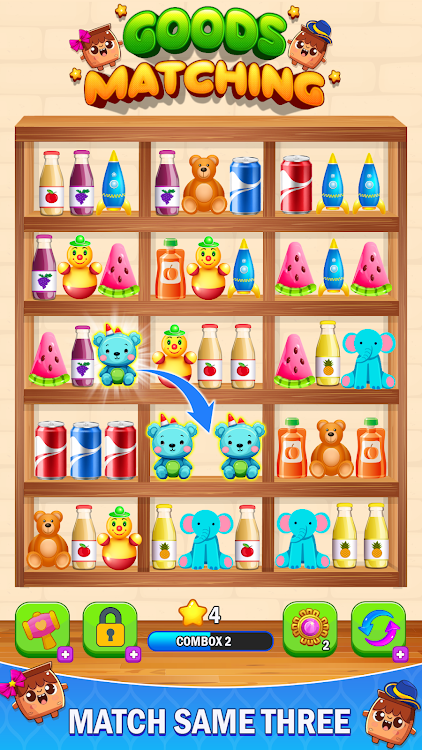 #5. Goods Sorting: Matching 3 Game (Android) By: Think Games Studios