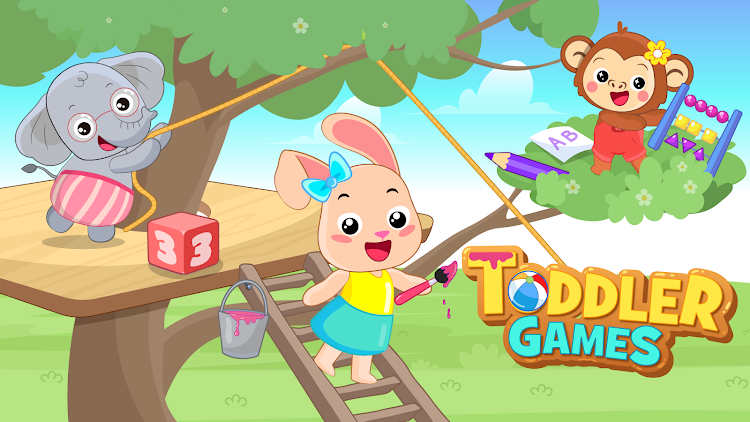 #8. Toddler Games for 2+ year Baby (Android) By: ElePant: Kids Learning Games for Toddlers & Baby