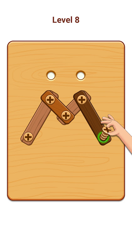 #9. Nuts & Bolts: Wood Puzzle Game (Android) By: Bravestars Casual