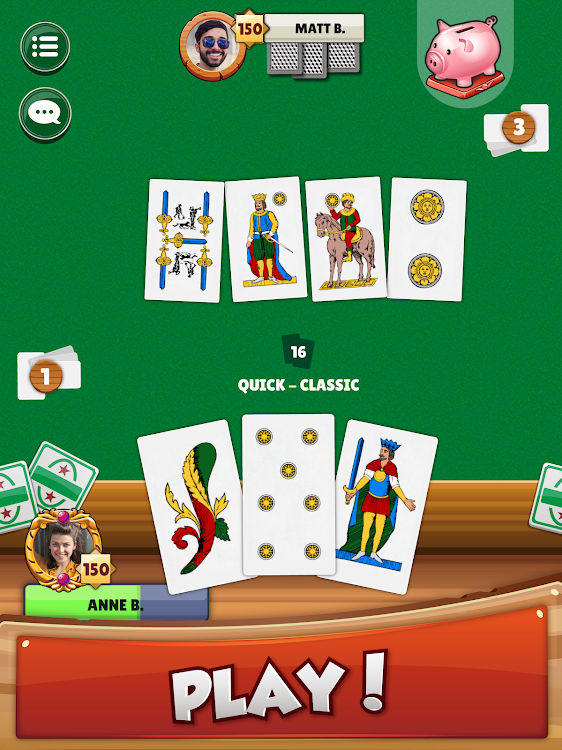 #9. Scopa - Italian Card Game (Android) By: Whatwapp Entertainment