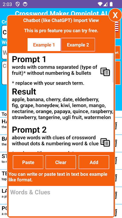 #4. Crossword Maker Omniglot (Android) By: Integrose