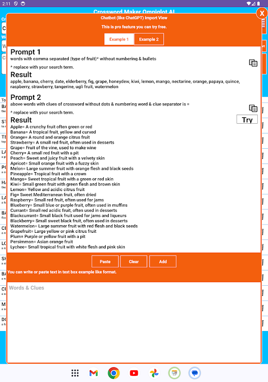 #10. Crossword Maker Omniglot (Android) By: Integrose