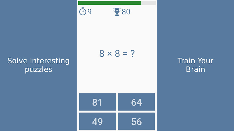 #6. Math Games - Brain Training (Android) By: Pavel Olegovich