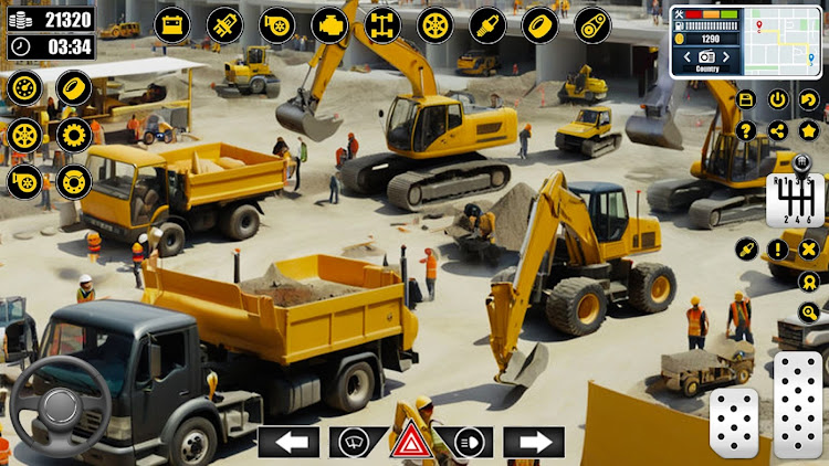 #10. Real Offroad Construction Game (Android) By: Game Pace