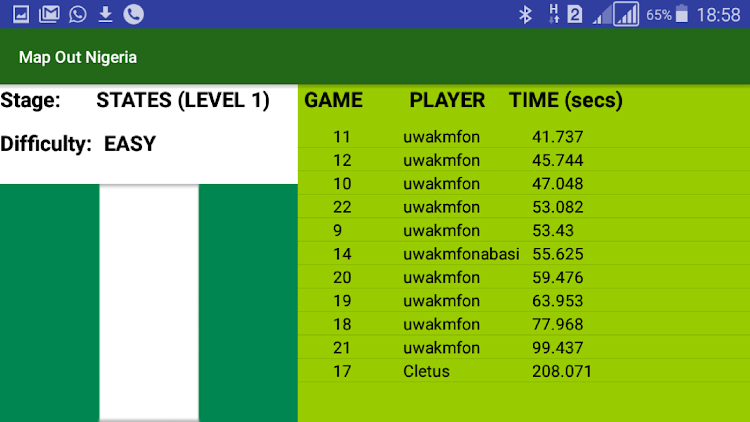 #3. MAP OUT NIGERIA (Android) By: TONGA GAMES