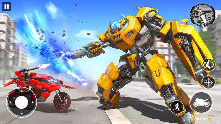 #4. Real Robot Bike Transform Game (Android) By: Oscar Games