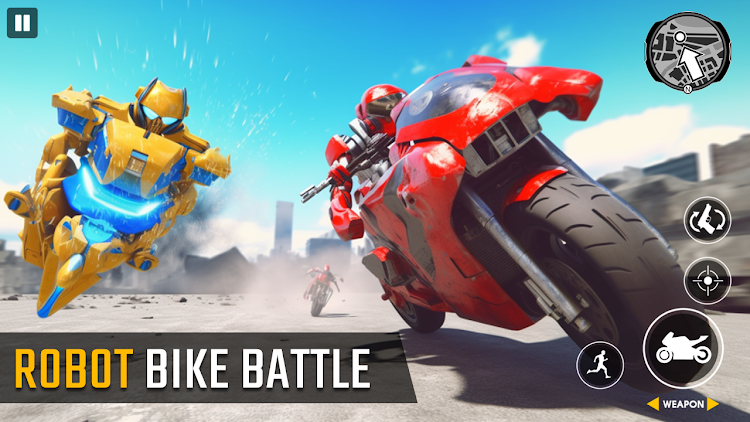 #5. Real Robot Bike Transform Game (Android) By: Oscar Games