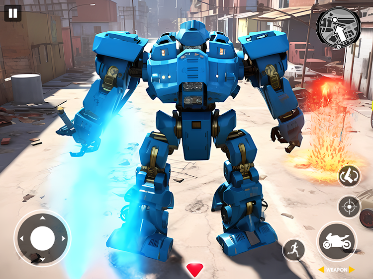 #9. Real Robot Bike Transform Game (Android) By: Oscar Games