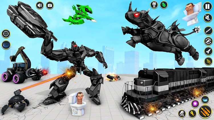 #2. Rhino Robot - Robot Car Games (Android) By: Cradley Creations