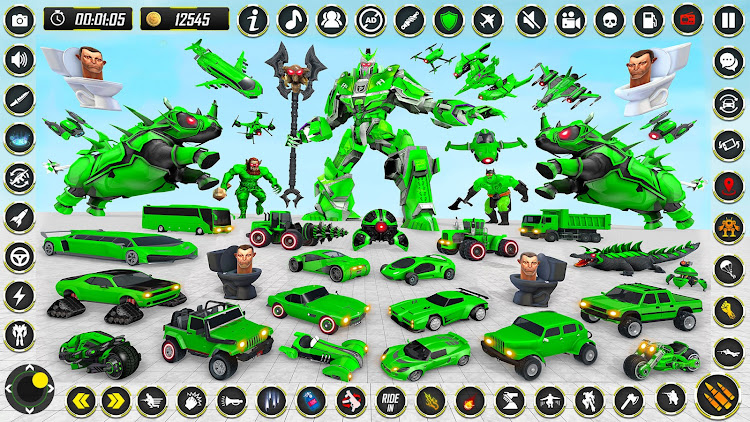 #9. Rhino Robot - Robot Car Games (Android) By: Cradley Creations